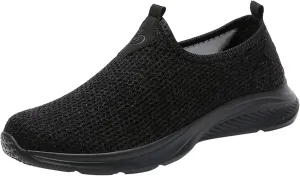 Women's Athletic Walking Shoes Slip On Casual Mesh Slip On Shoes Women Arch Support Ladies Shoes Casual Walking Sneakers Platform Tennis Shoe Loafers Shoe