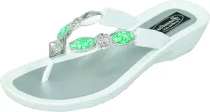 Women’s Beaded Sandals Royal V Thong Jeweled Slip-on Flip Flops