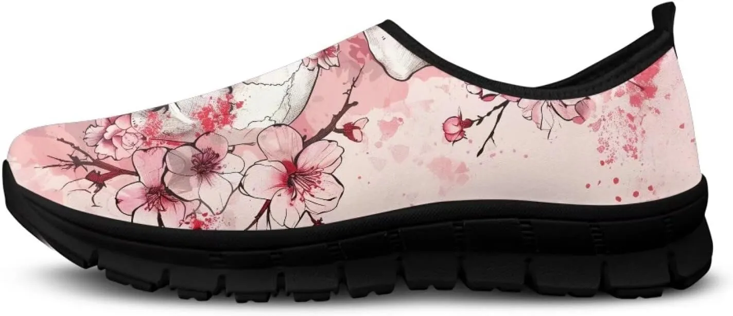 Womens Casual Sneakers Art Themed Slip On Walking Shoes for Women