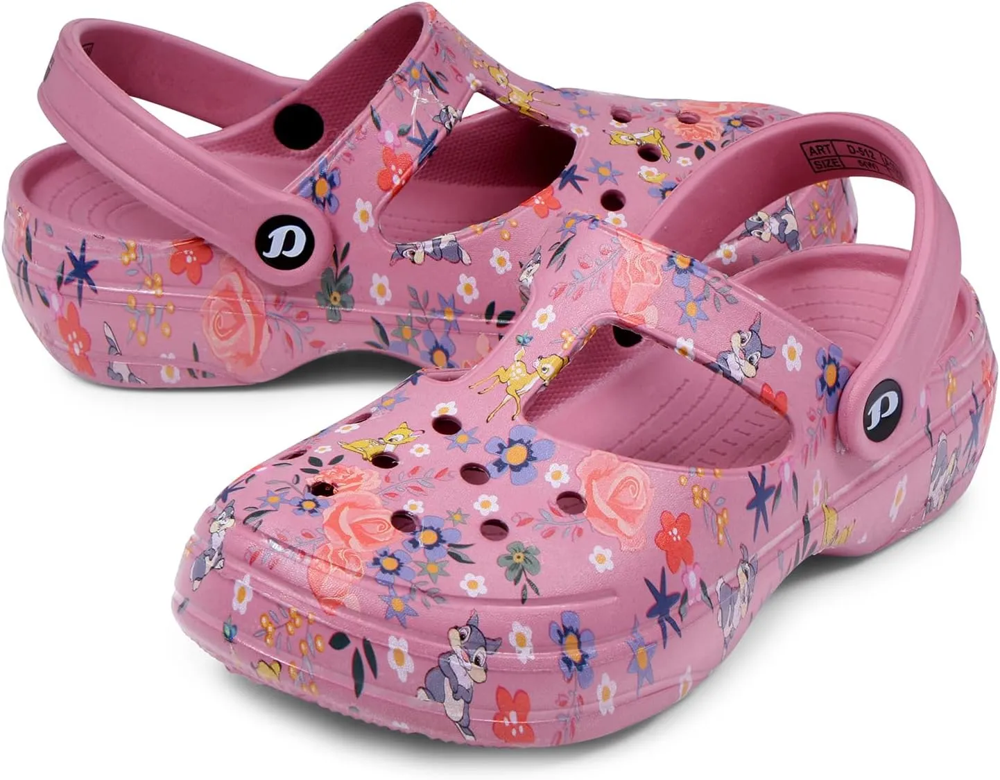 Women's Classic Casual Clogs/Sandals with Adjustable Back Strap for Adult | Comfortable & Light Weight | Stylish & Anti-Skid | Waterproof & Everyday Use Mules for Girls/Ladies D-512