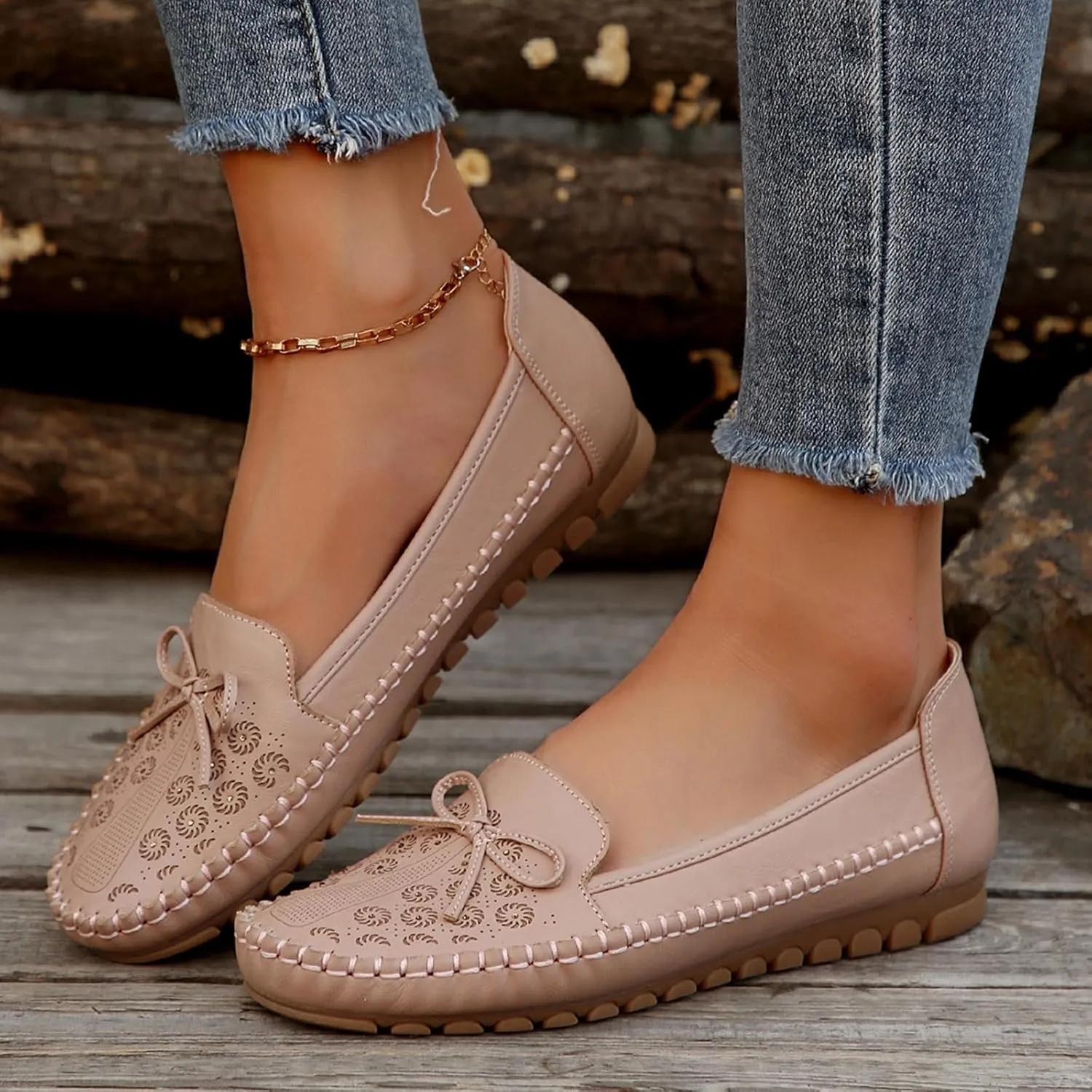 Women's Dressy Casual Slip-on Penny Loafers Comfortable Loafers Fashion Round Toe Moccasins Shoes Driving Flats 2025
