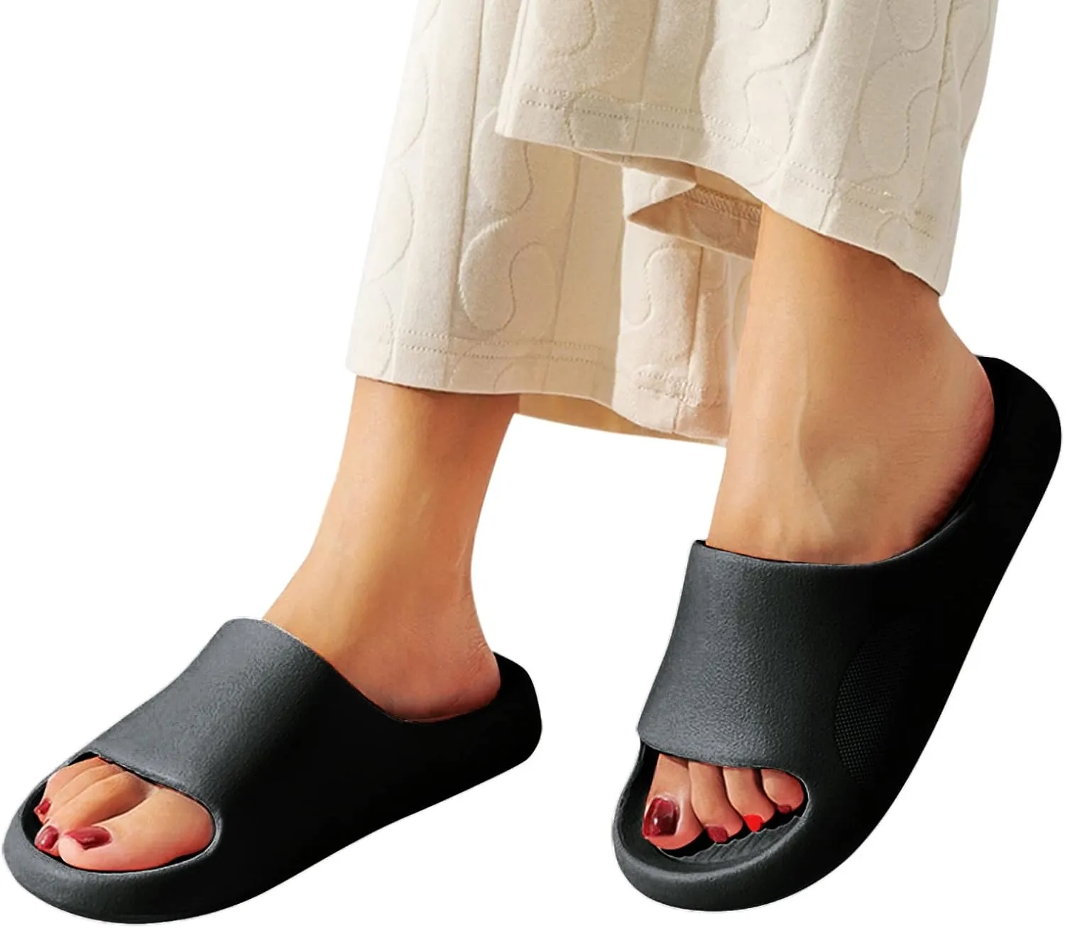 Women's Fashion Slippers Bath Slipper Indoor House Pool College Dorm Arch Support Sandals Women's Flat Slippers