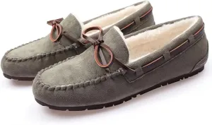 Women's Leather Penny Loafers Casual Driving Loafers Slip-On Loafer Flats Comfort Womens Boat Shoes Moccasins Walking Shoes for Women