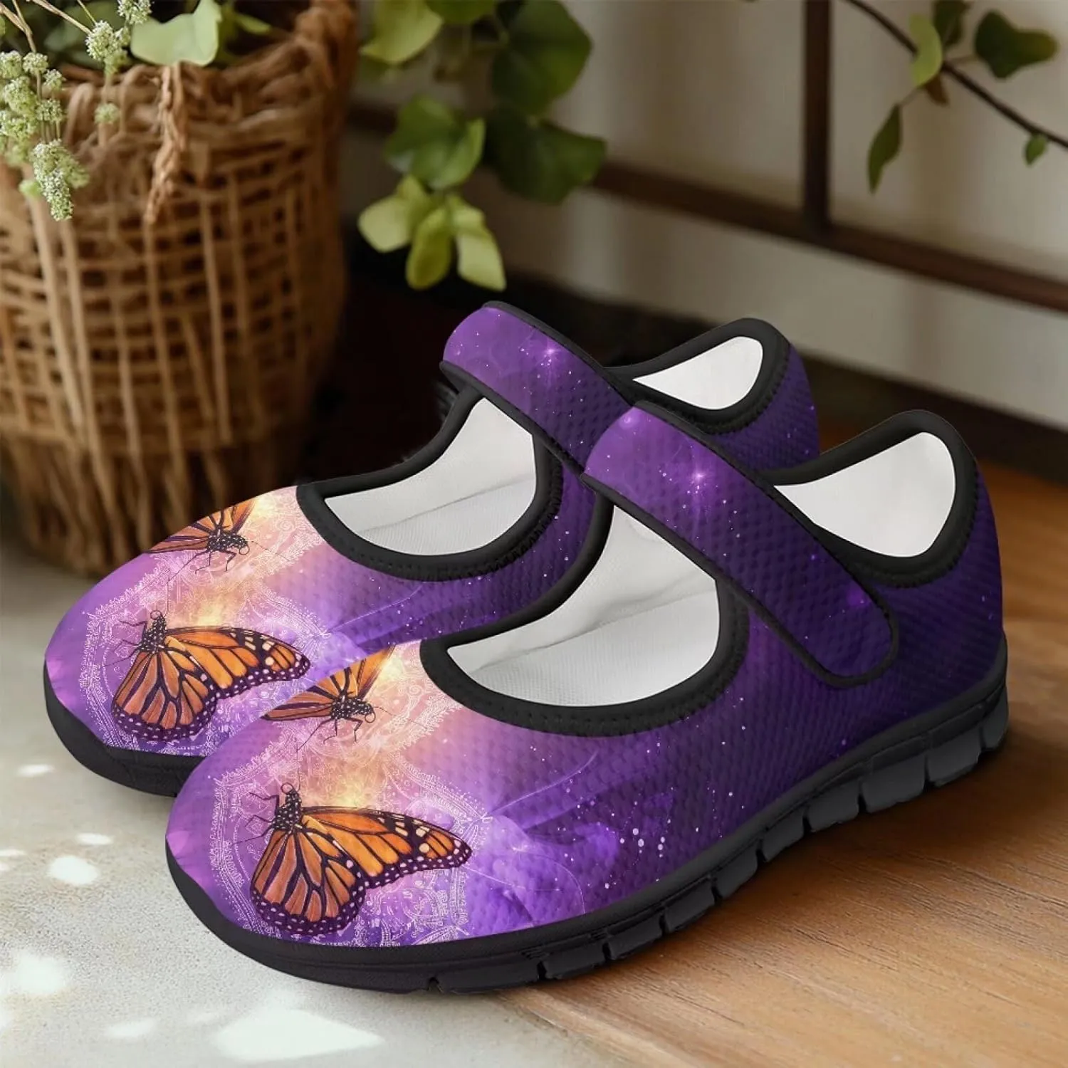 Women’s Mary Jane Shoes Comfortable Dress Shoes Non-Slip Slip On Lightweight Breathable Work Shoes