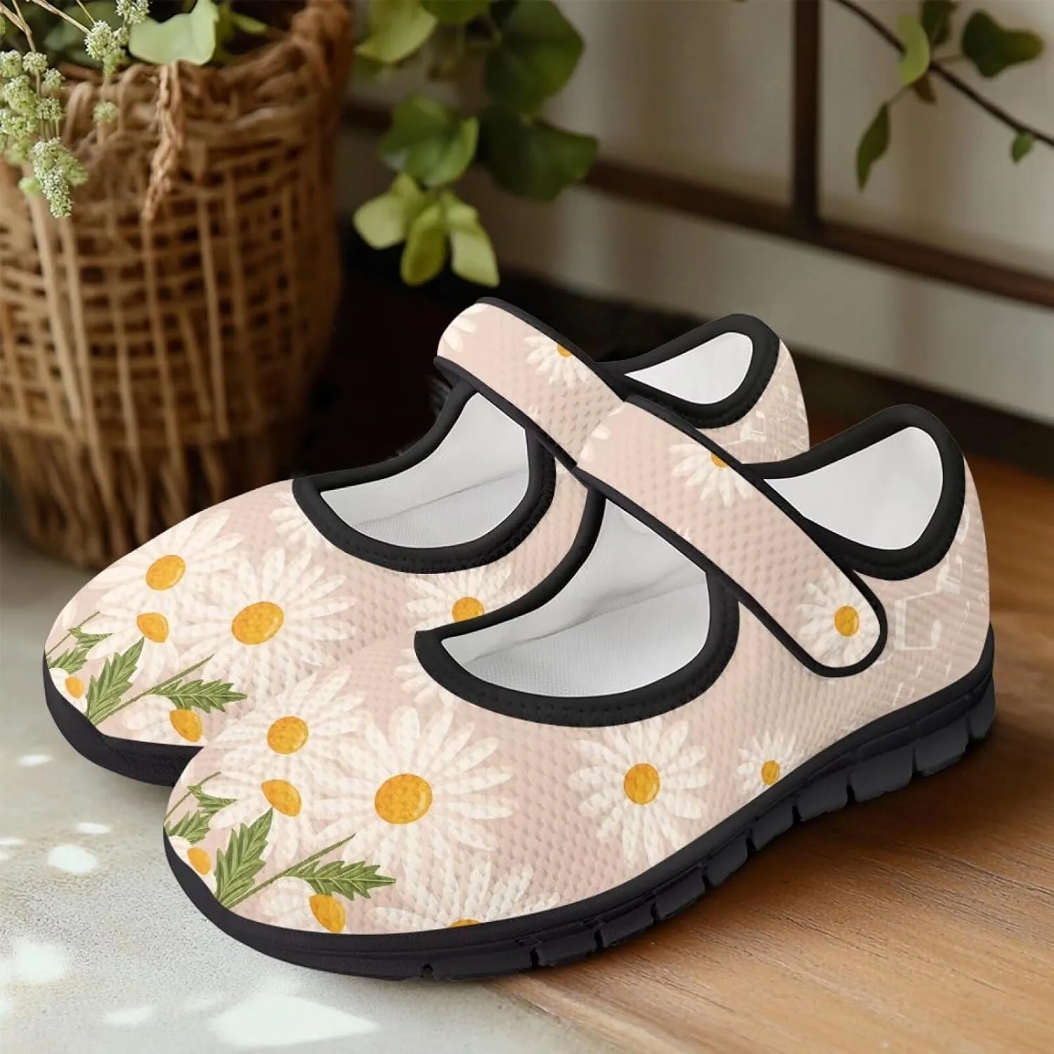 Women’s Mary Jane Shoes Comfortable Dress Shoes Non-Slip Slip On Lightweight Breathable Work Shoes