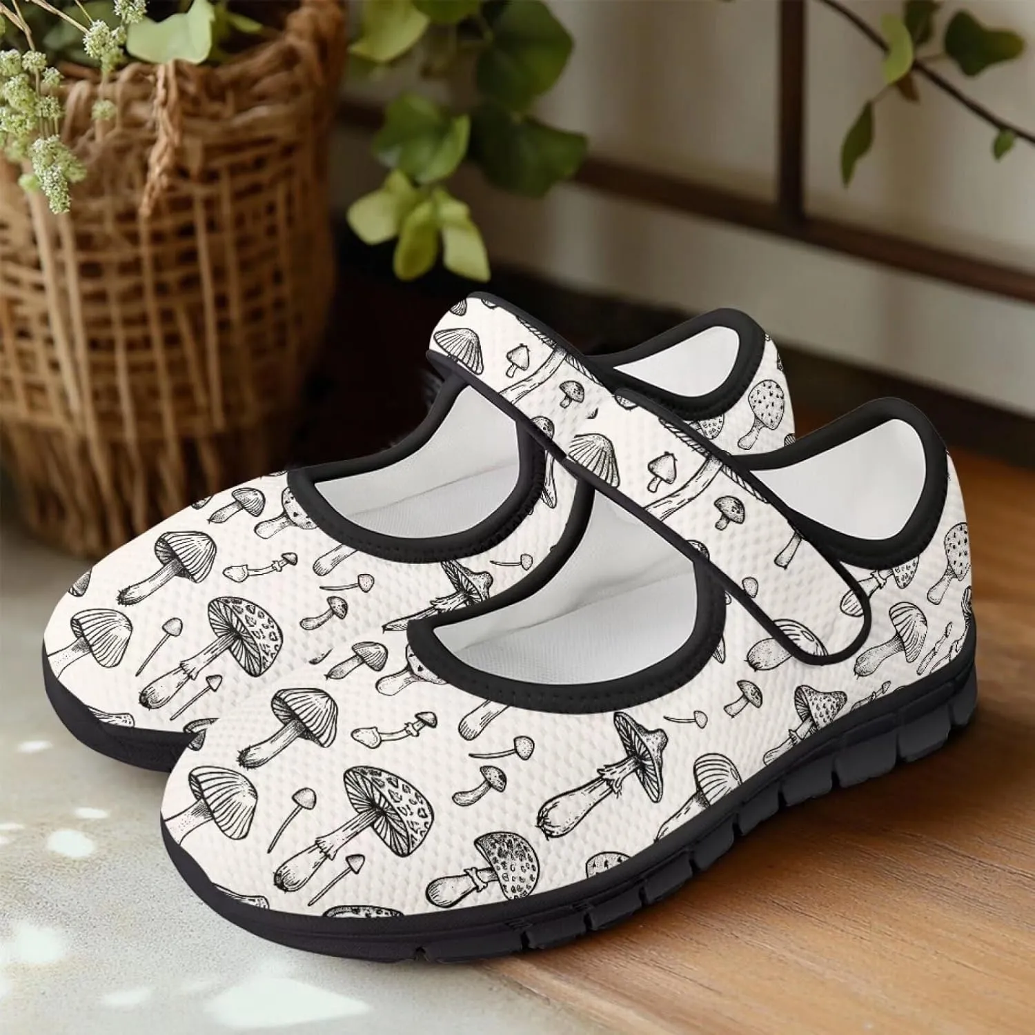 Women’s Mary Jane Shoes Comfortable Dress Shoes Non-Slip Slip On Lightweight Breathable Work Shoes