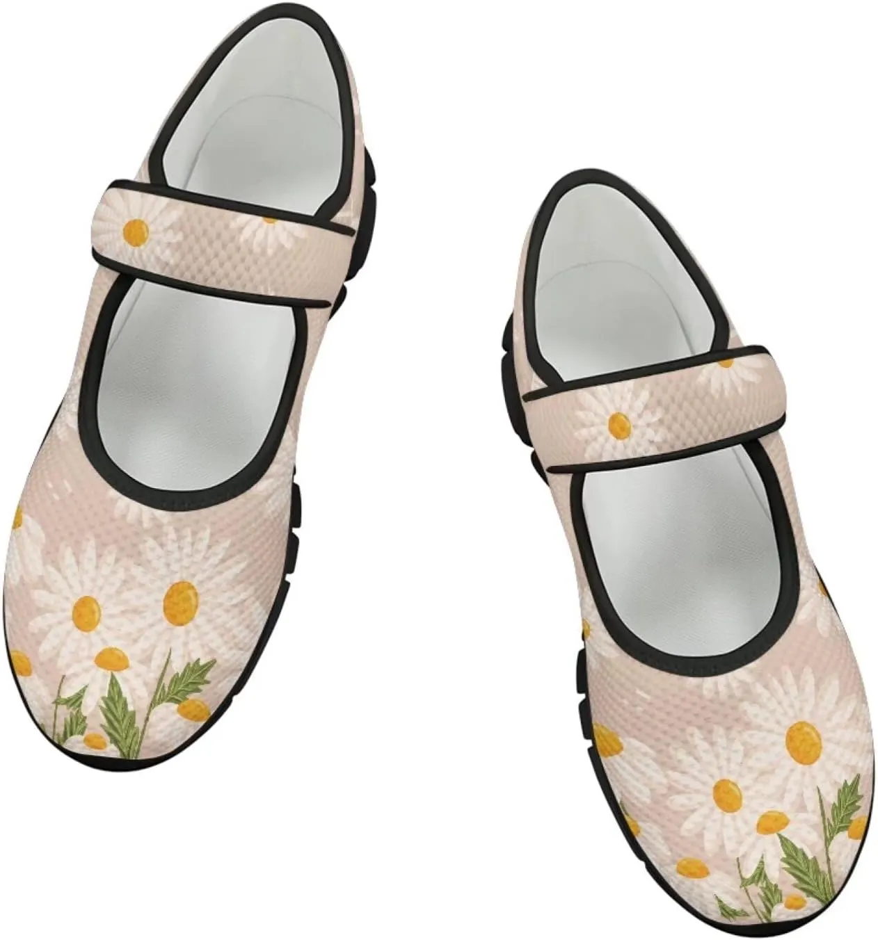 Women’s Mary Jane Shoes Comfortable Dress Shoes Non-Slip Slip On Lightweight Breathable Work Shoes