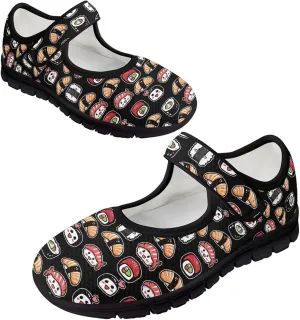 Womens Mary Jane Shoes Lightweight Fashion Non Slip Flats Closed Toe Breathable Walking Work Sneakers