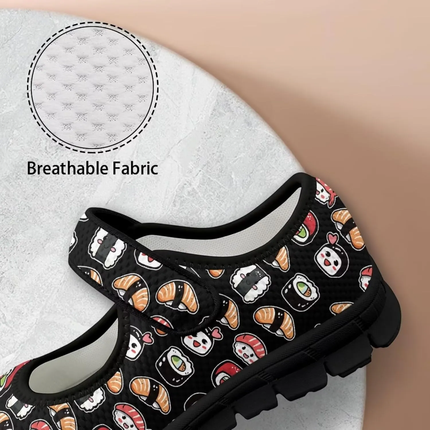 Womens Mary Jane Shoes Lightweight Fashion Non Slip Flats Closed Toe Breathable Walking Work Sneakers