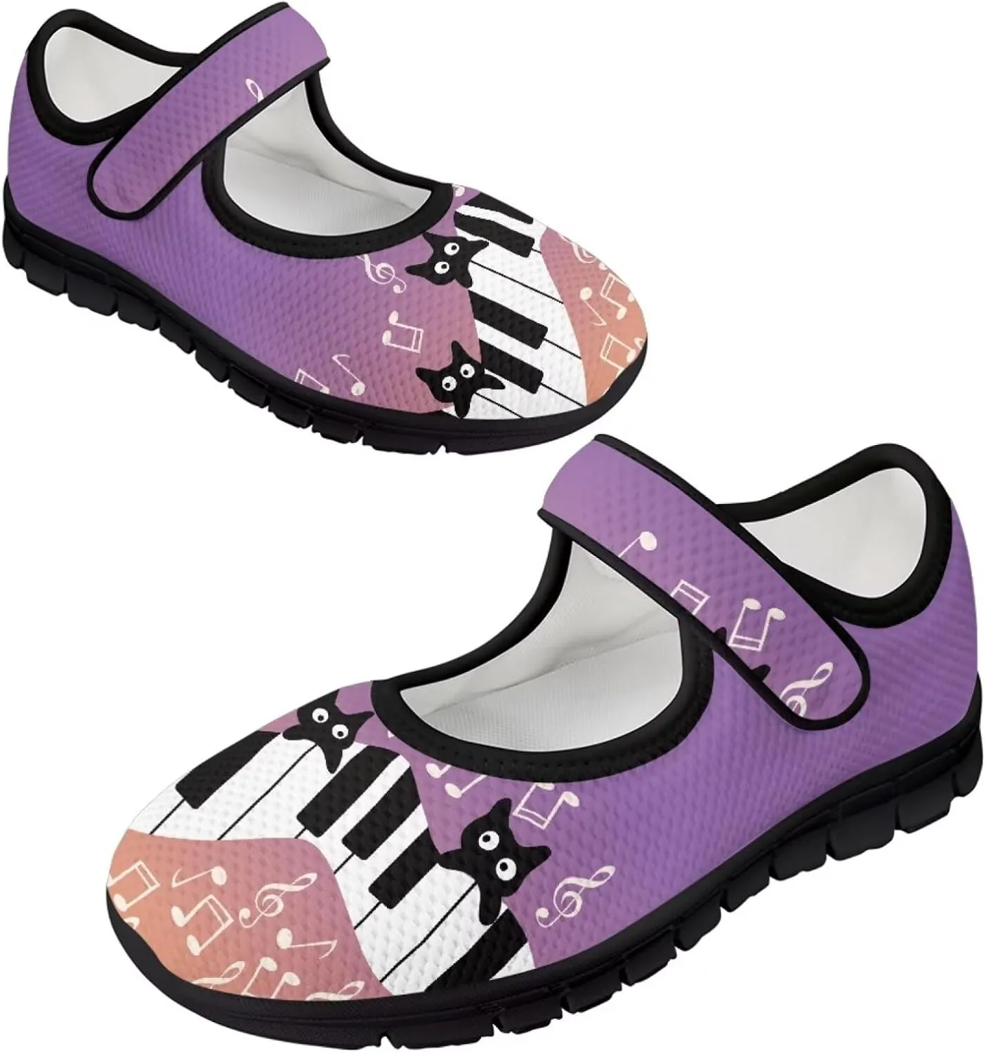 Womens Mary Jane Sneakers Casual Breathable Mesh Flats Closed Toe Non Slip Fashion Walking Travel Shoes