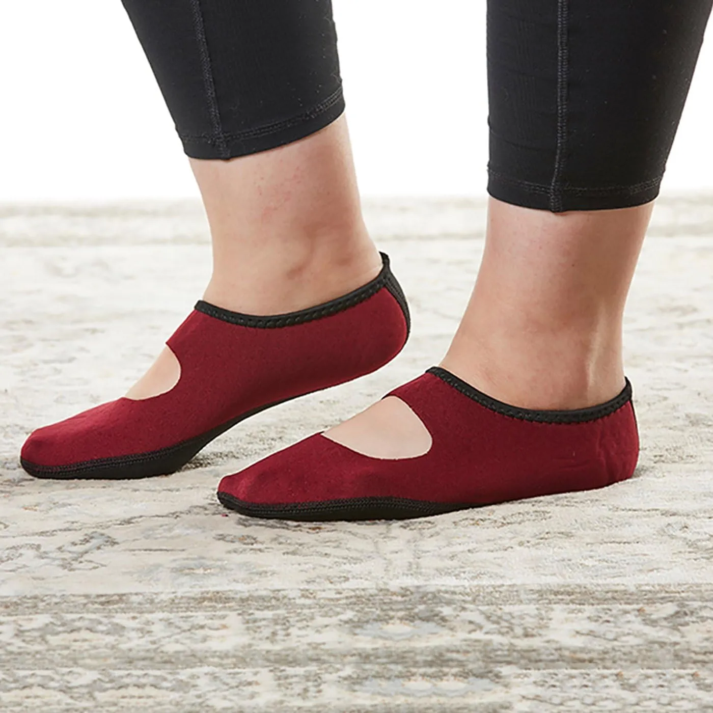 Women's Mary Janes Best Foldable & Flexible Flats, Travel & Exercise, Dance, Yoga Socks, Indoor Shoes, Slippers