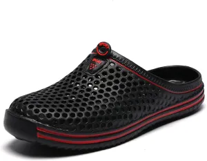 Womens Mens Bathroom Garden Non-slip Hole Breathable Lightweight Sandals Unisex Beach Quick Drying Sandals Couple Indoor/Outdoor Slippers