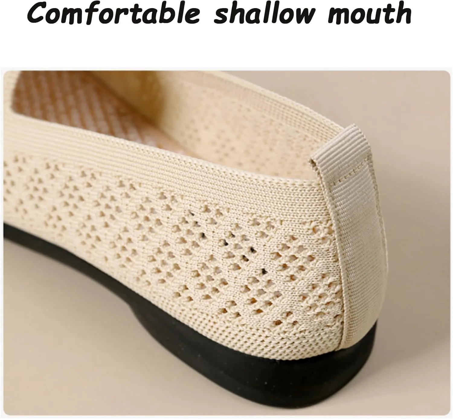 Women's Mesh Cutout Cloth Flats Loafer Shoes Round Toe Comfort Breathable Casual Slip On Walking Shoes for Flexible Workout