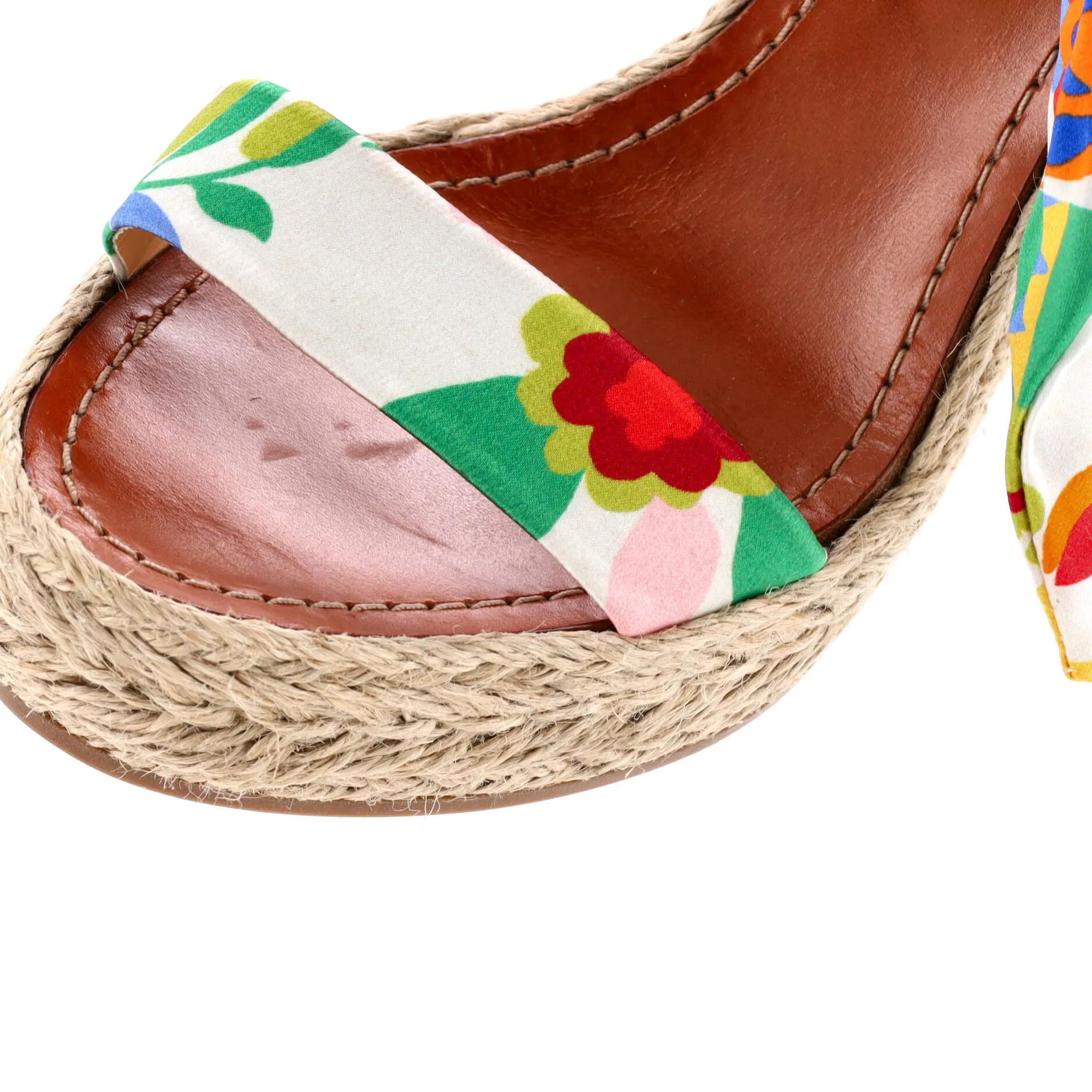 Women's Monica Du Desert Wedge Espadrilles Printed Satin 110