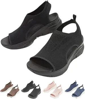 Women's orthoptic lightweight breathable mesh sporty sandals Slippers with Arch Support Orthopedic Sandals for Women Walking sandals for plantar fasciitis for women