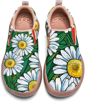 Women's Painted Loafers Slip-On Walking Travel Shoes Ladies Floral Art Sneakers