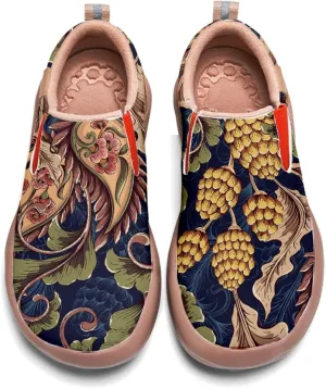 Women's Painted Loafers Slip-On Walking Travel Shoes Ladies Floral Art Sneakers