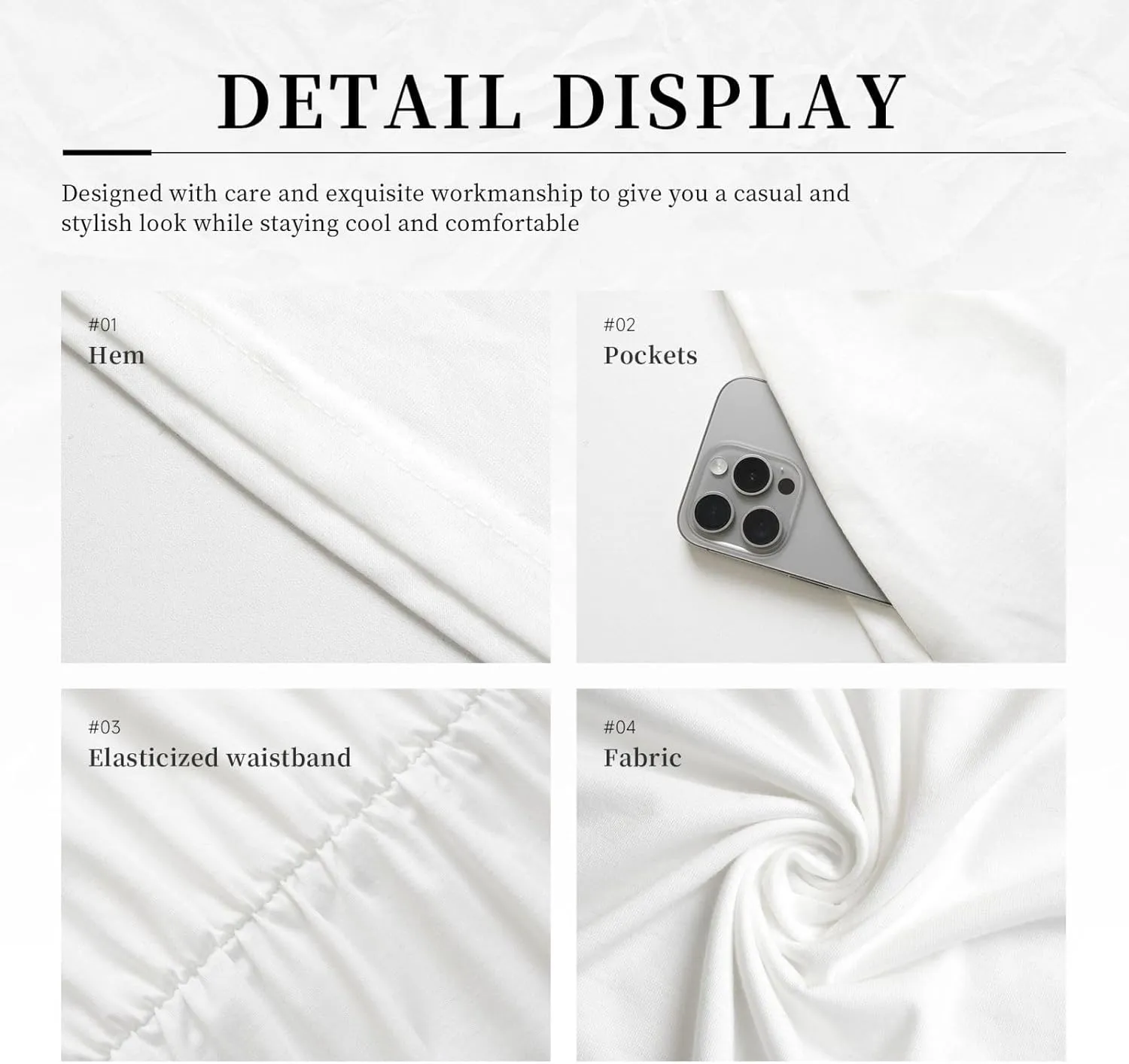 Women's Short Sleeve Round Neck Musical Notes Print A-Line Summer Casual Dress with Pockets,