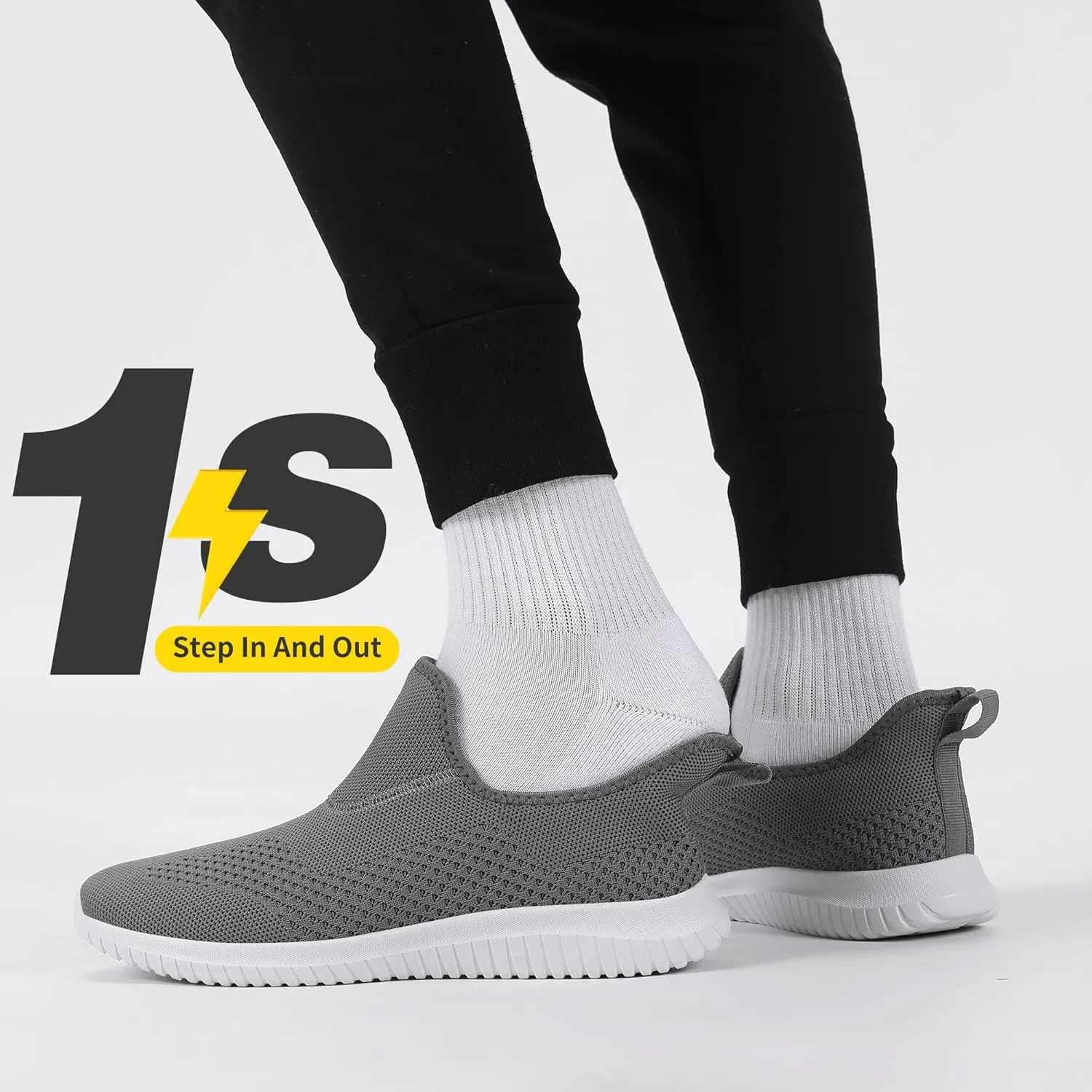 Women's Slip On Comfort Walking Shoes Ultra Lightweight Breathable Running Tennis Athletic Gym Workout Non Slip Athletic Fashion Sneakers