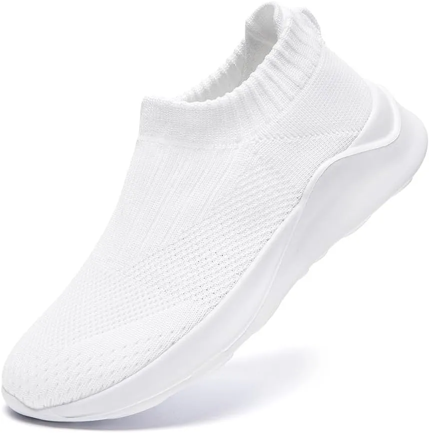 Womens Slip On Running Tennis Walking Shoes Women’s Fashion Sneakers Hiking Work Nurse Gym Casual Athletic Comfortable Shoes for Women Travel Fitness Mesh Lightweight