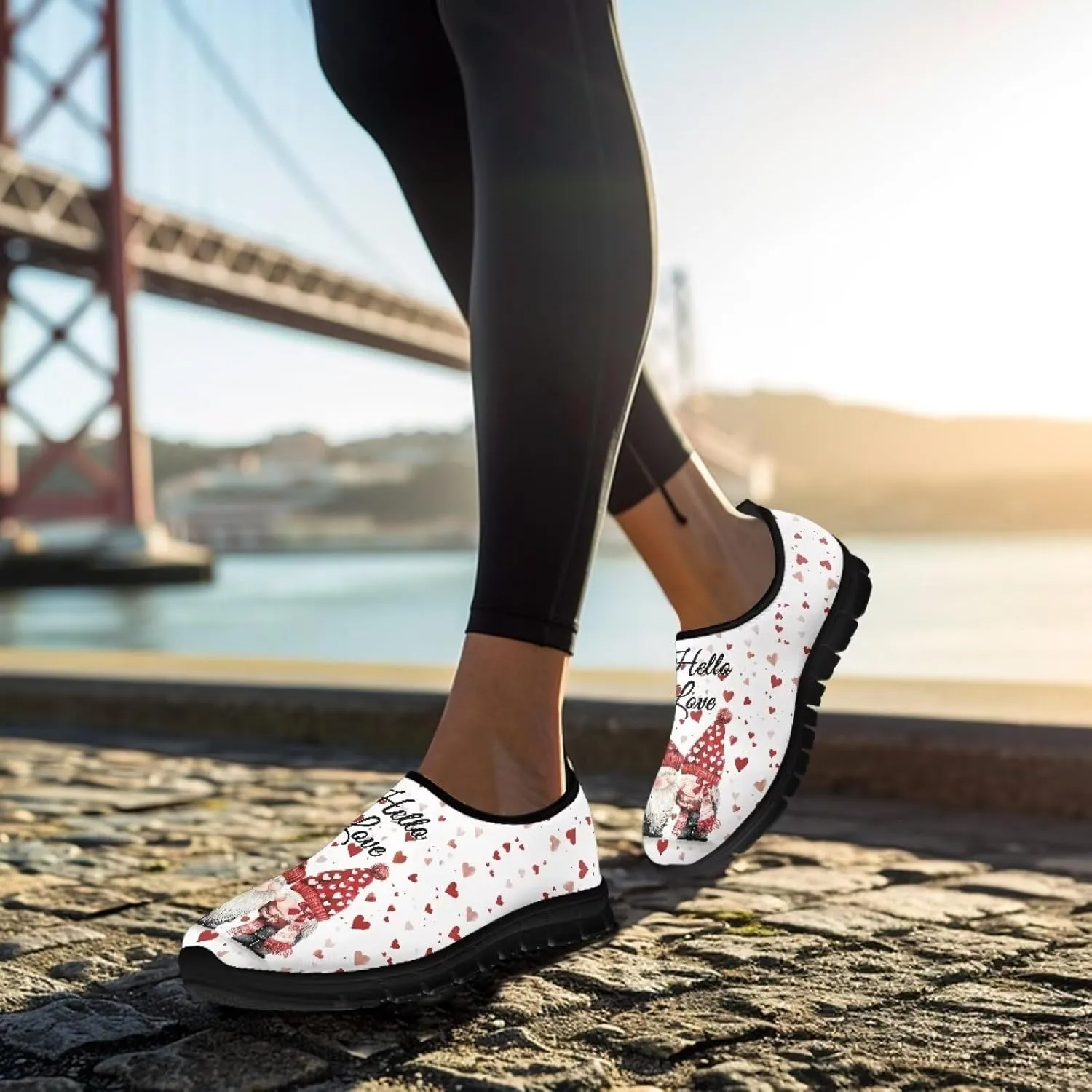 Womens Slip On Shoes Casual Travel Shoes Breathable Lightweight Work Shoes