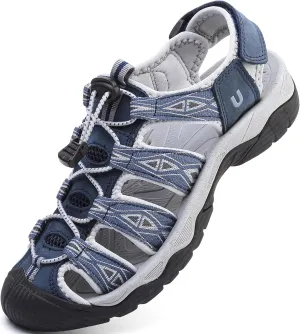 Women's Sport Hiking Sandals Closed Toe Summer Outdoor Athletic Walking Sandal Adventure Lightweight Comfortable Beach Sandals Water Shoes