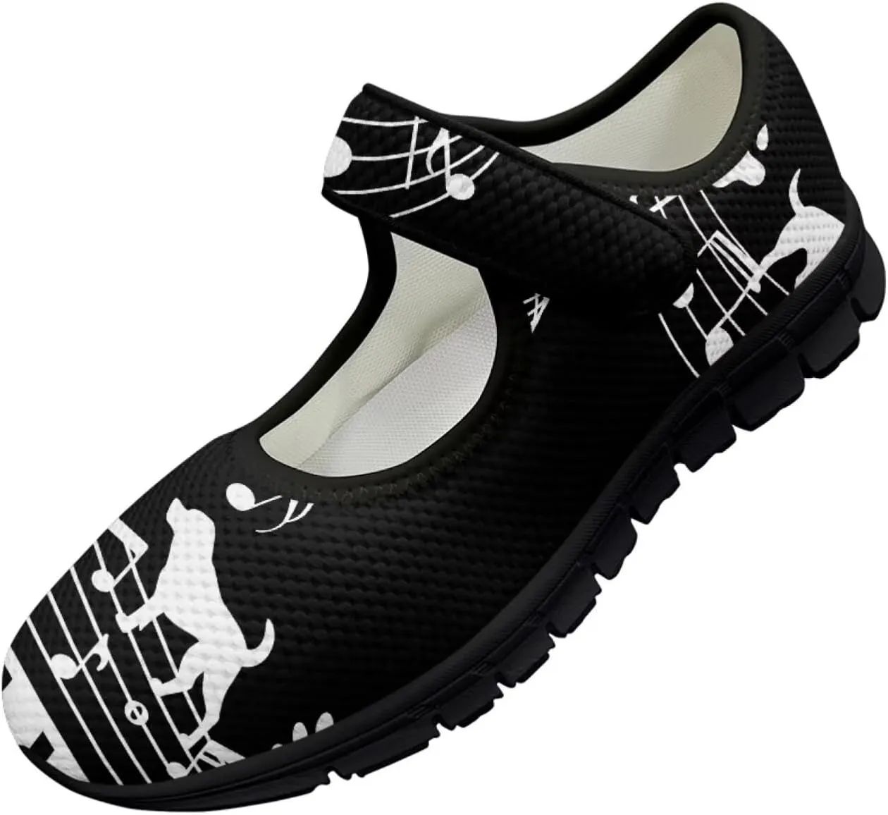 Women's Sunflower Print Mary Jane Sneaker Shoes Casual Lightweight Breathable Sneaker