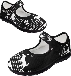 Women's Sunflower Print Mary Jane Sneaker Shoes Casual Lightweight Breathable Sneaker