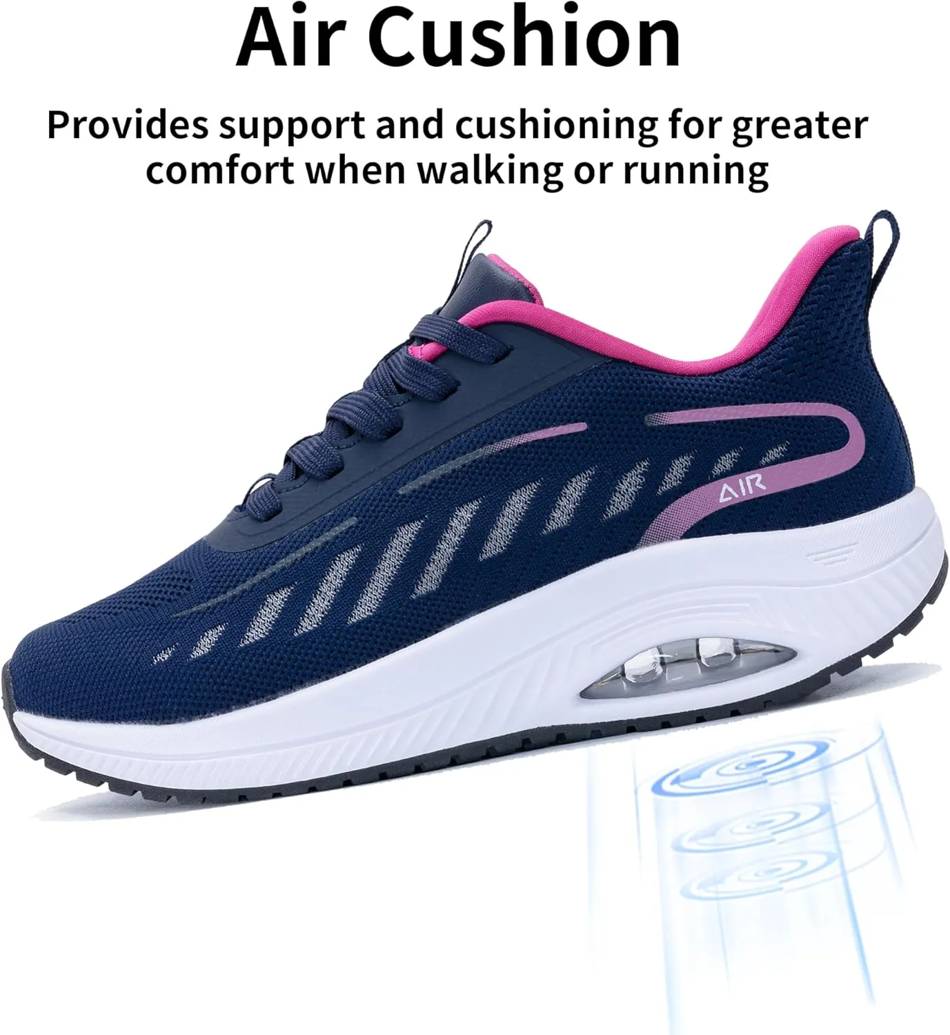 Womens Walking Shoes with Arch Support Orthotic Tennis Shoes for Plantar Fasciitis Casual Air Fashion Sneakers US 6.5-11