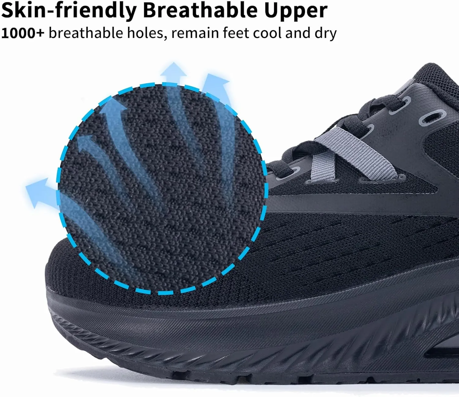 Women's Wide Toe Box Arch Support Walking Shoes Plantar Fasciitis Orthotic Air Tennis Sneakers