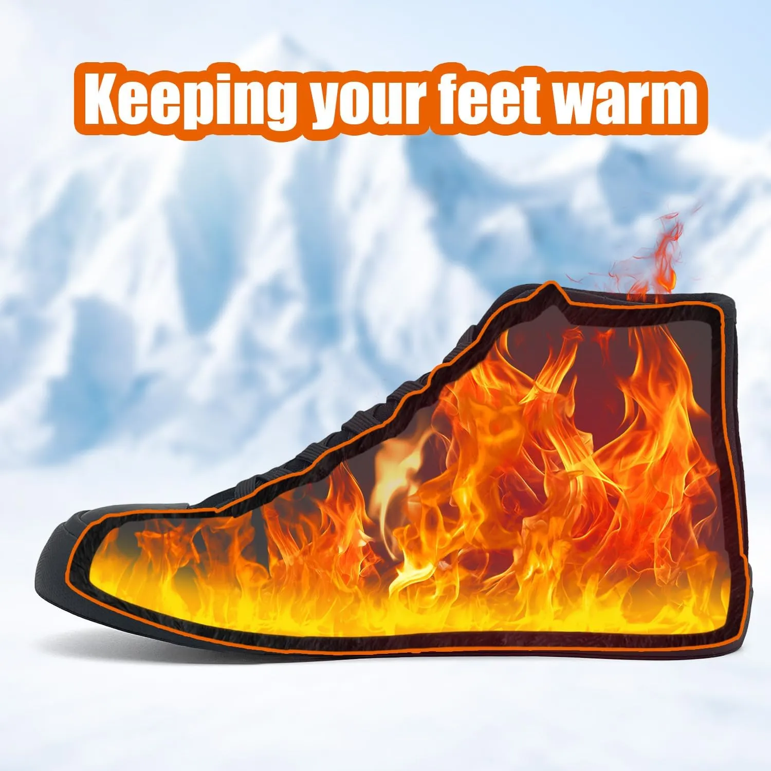 Womens Winter Snow Boots High Top Warm Canvas with Fur Lined Ankle Winter Sneakers