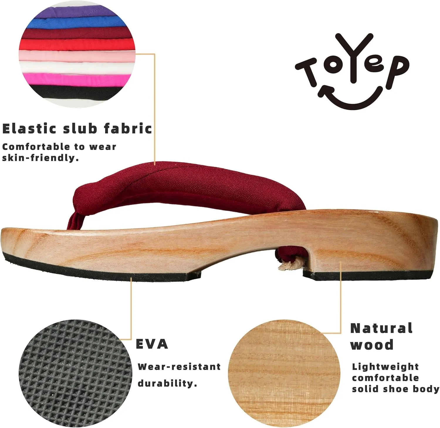 Wooden Thong Sandals Wooden Clogs Japanese Traditional Sandals
