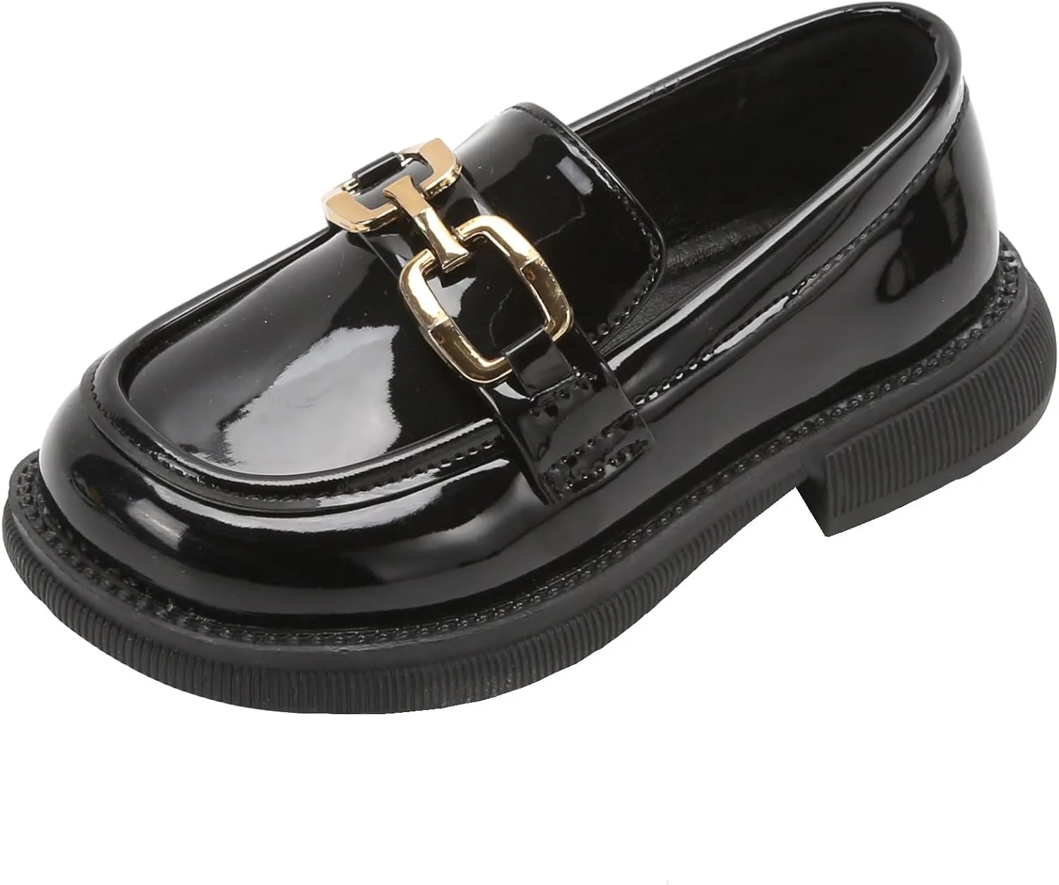 WUIWUIYUToddlers Girls Loafers Oxford Flats Casual Moccasins Slip-On School Uniform Walking Boat Dress Shoes