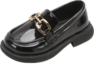 WUIWUIYUToddlers Girls Loafers Oxford Flats Casual Moccasins Slip-On School Uniform Walking Boat Dress Shoes