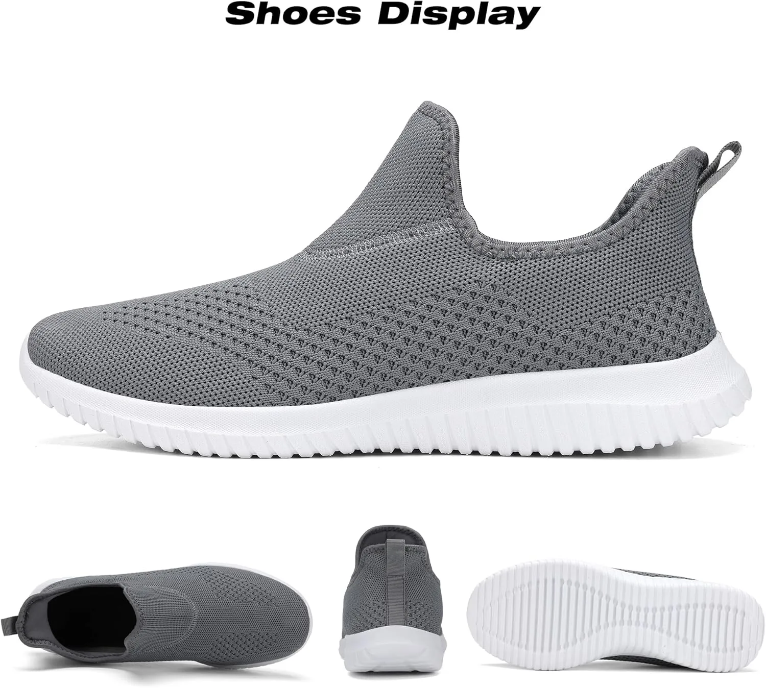 WXQ Men's Minimalist Walking Shoes Comfort Ultra Lightweight Breathable Running Tennis Athletic Gym Workout Non Slip Athletic Fashion Sneakers