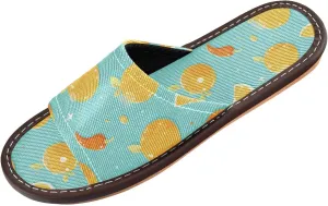 Yellow Fruits Men Women Bedroom Slippers Washable Non Slip Sandals for Outdoor Home Beach