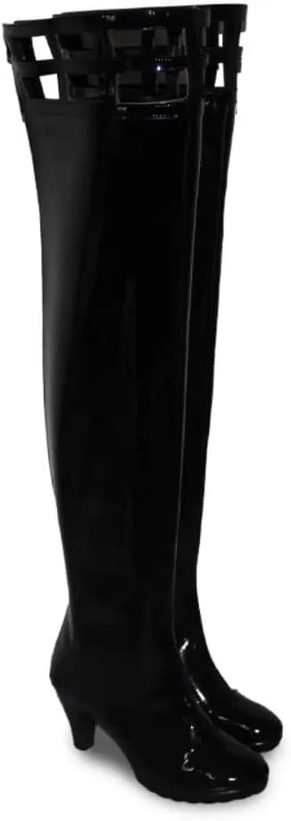 Yor Forger Cosplay Shoes for Anime lack Shoes Heel Tall Boots Cos Long Boots Halloween Women Men Custom Made Anime