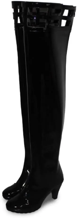 Yor Forger Cosplay Shoes for Anime lack Shoes Heel Tall Boots Cos Long Boots Halloween Women Men Custom Made Anime