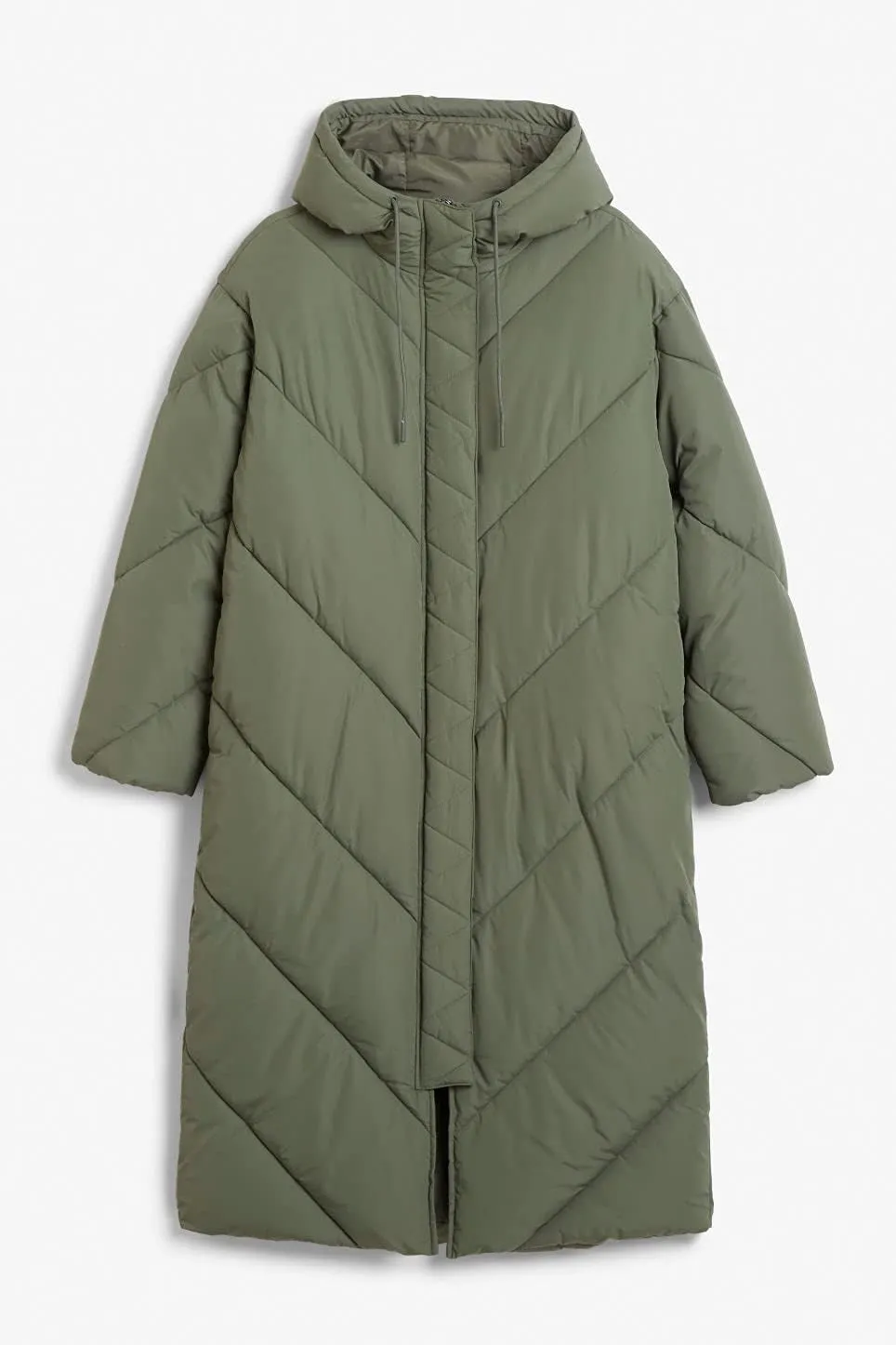 Yousify Women's Hooded Long Puffer Coat Winter Longer Thickened Down Jacket Zip Cotton Outwear
