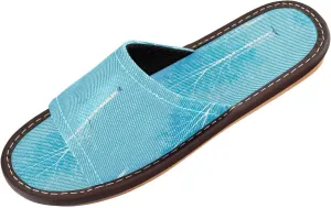 Yuiboo Huge Birches Turquoise Men Women Bathroom Slippers Washable Beach Sandals for Hotel Travel Hotel