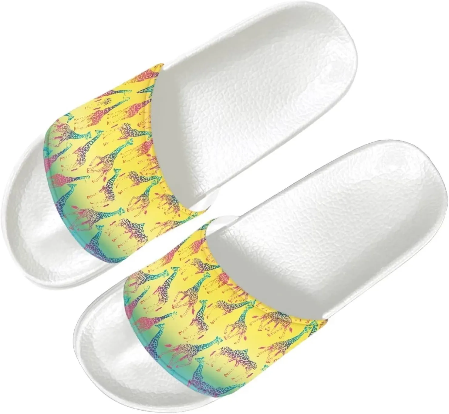 Yzaoxia Slide Sandals for Women Lightweight Soft House Slippers Men Casual Slip on Shower Slides Summer