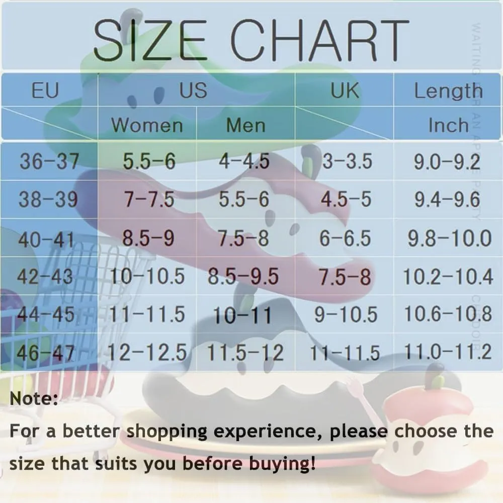 Zureto Apples Slippers Women Men, 3D Cute Cartoon Apples Shaped Fruit Slides Summer Non-Slip Shoes Beach Sandals for Womens Mens